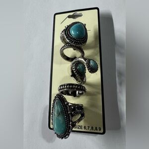 Idyllwind Turquoise and Silver Ring Collection